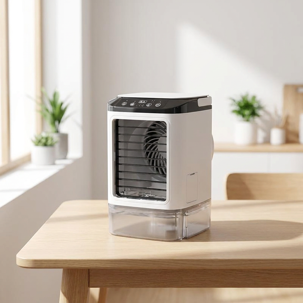 Rafraîchisseur d'air 900 ml — Silencieux, idéal chambre et bureau